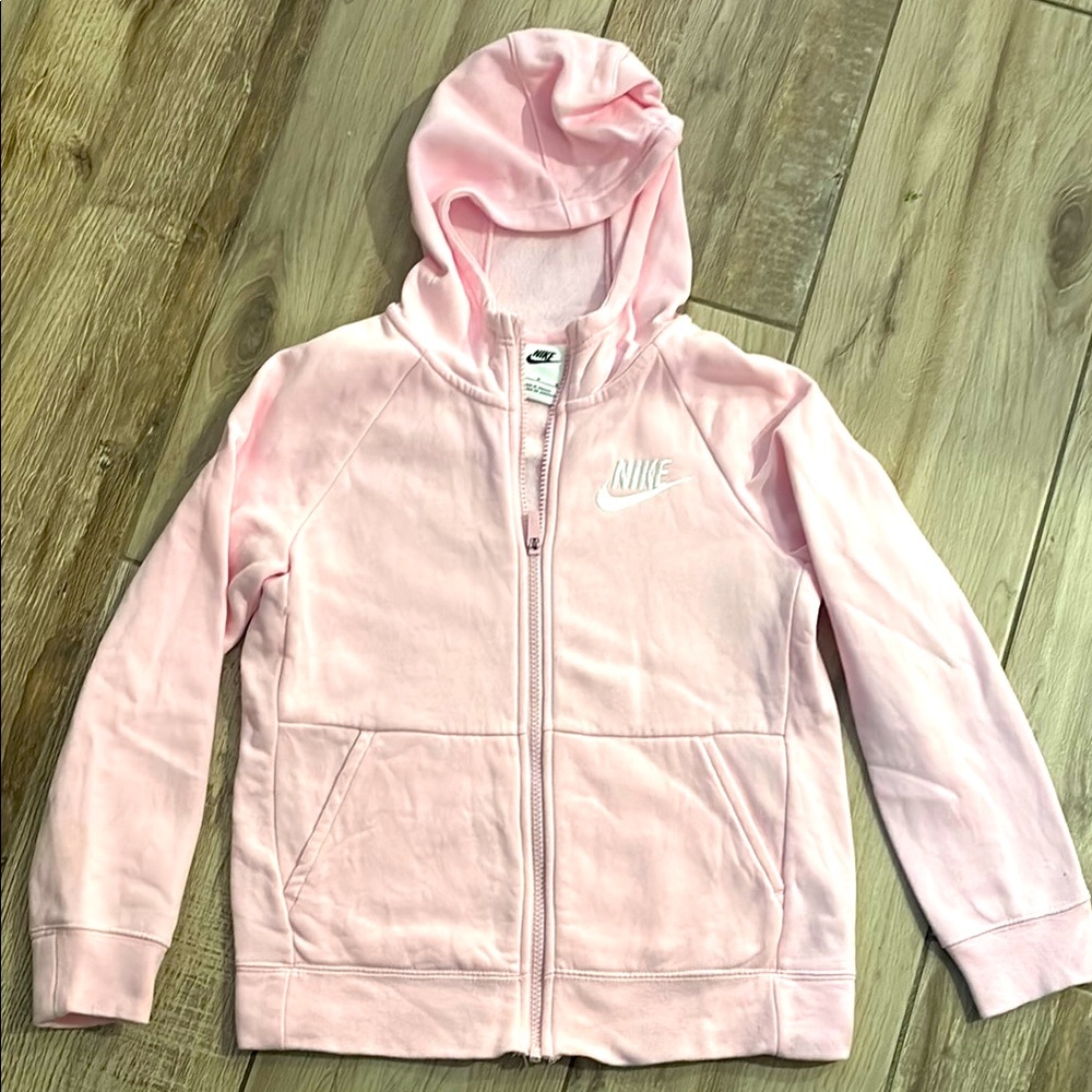 Nike Kids Light Pink Full-Zip Hoodie size medium. Excellent condition